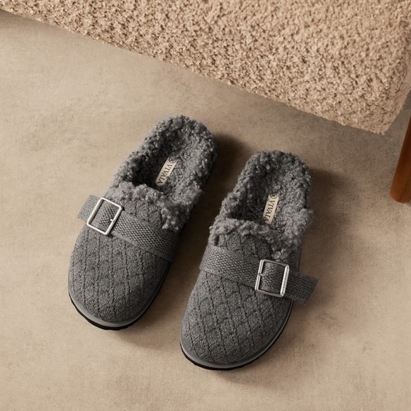 VIVAIA Round-Toe Wool Slippers (Hazel) Sz 8.5 - Picture 1 of 12